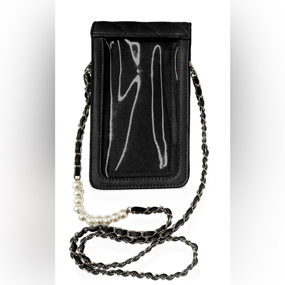 Studio Badgley Mischka Phone Holder Pearl Crossbody Bag - Picture 4 of 5